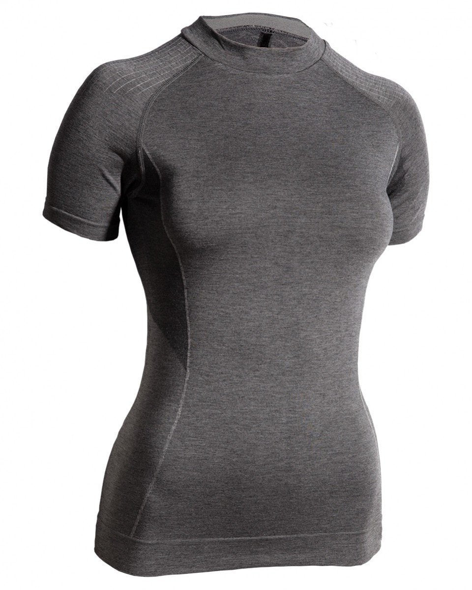 Short Sleeve Compression Base Layer in Black, Gray, and White
