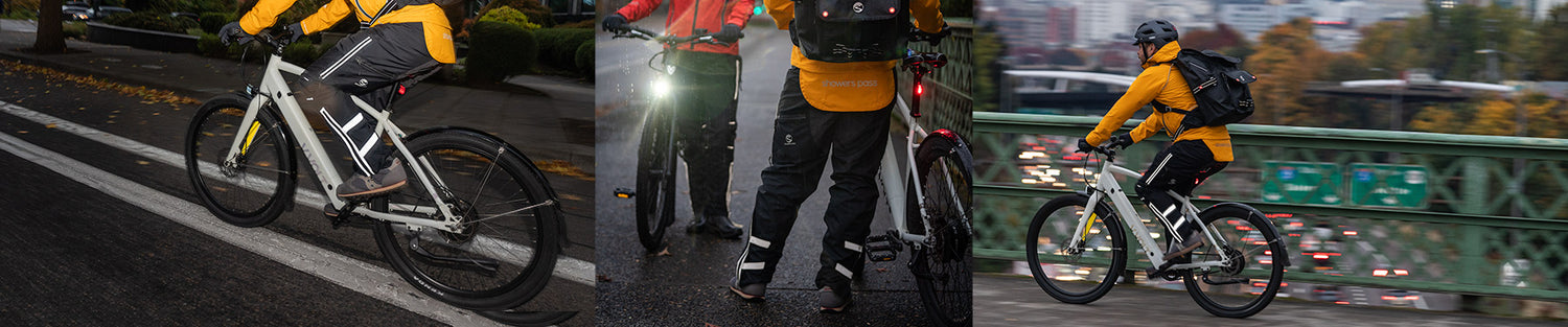 WOSAWE Waterproof Rain Pants Over Trousers Men Women MTB Bike
