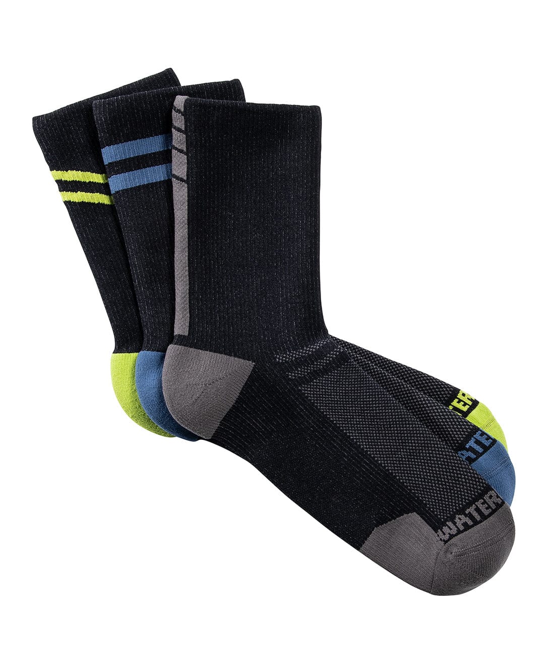 Crosspoint Essentials Waterproof Socks: Stripe