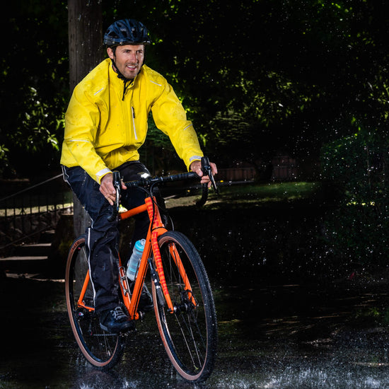 WOSAWE Cycling Rain Pants Men Reflective Rain Pant Waterproof MTB Bicycle  Outdoor Sports Multi-use Hiking Camping Rain Trouser