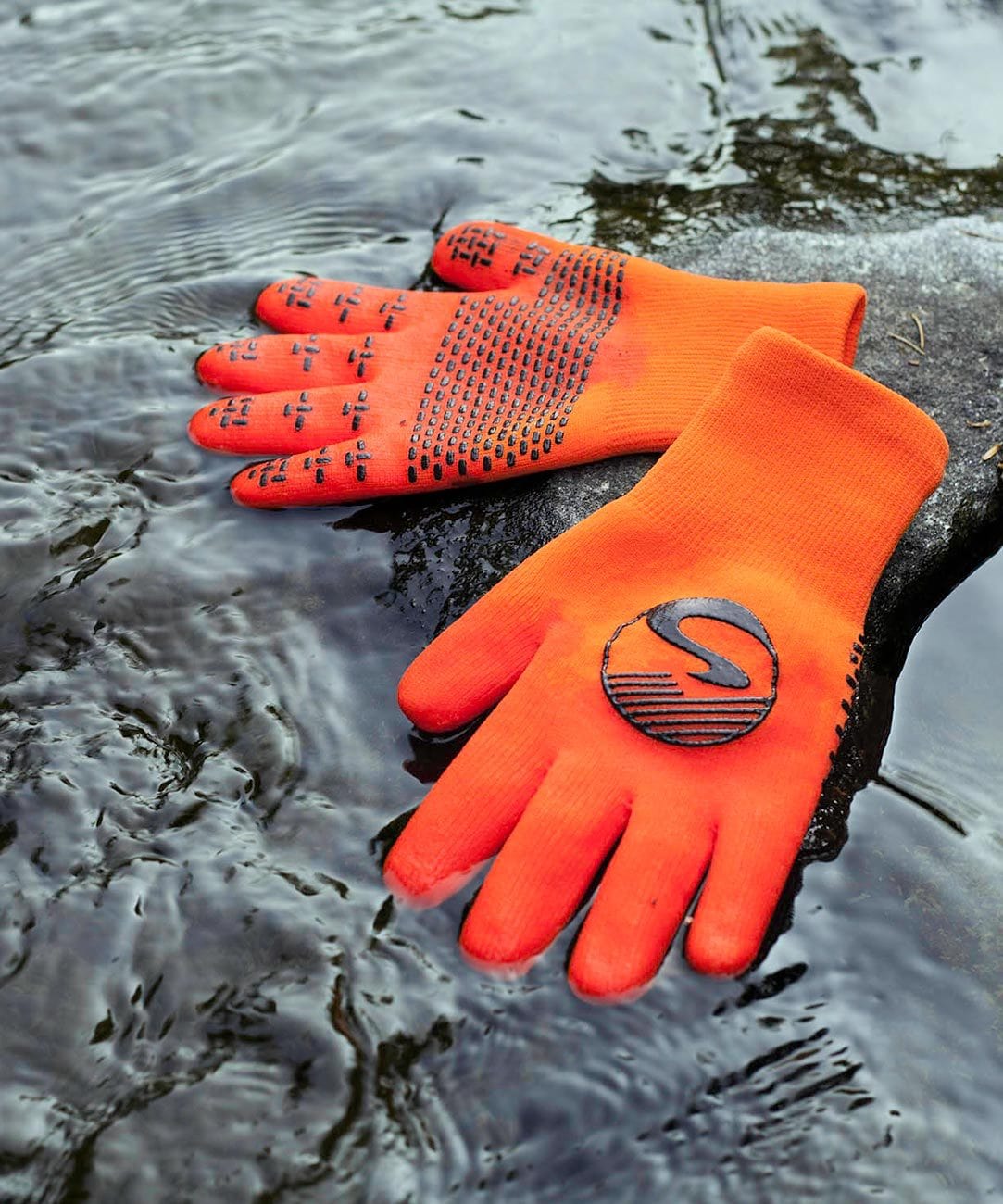 Showers Pass Crosspoint Waterproof Knit Gloves Neon Green