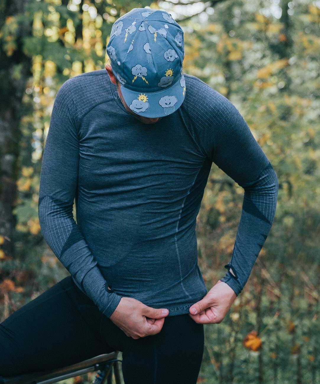 Body-Mapped Men's Cycling Long Sleeve Baselayer