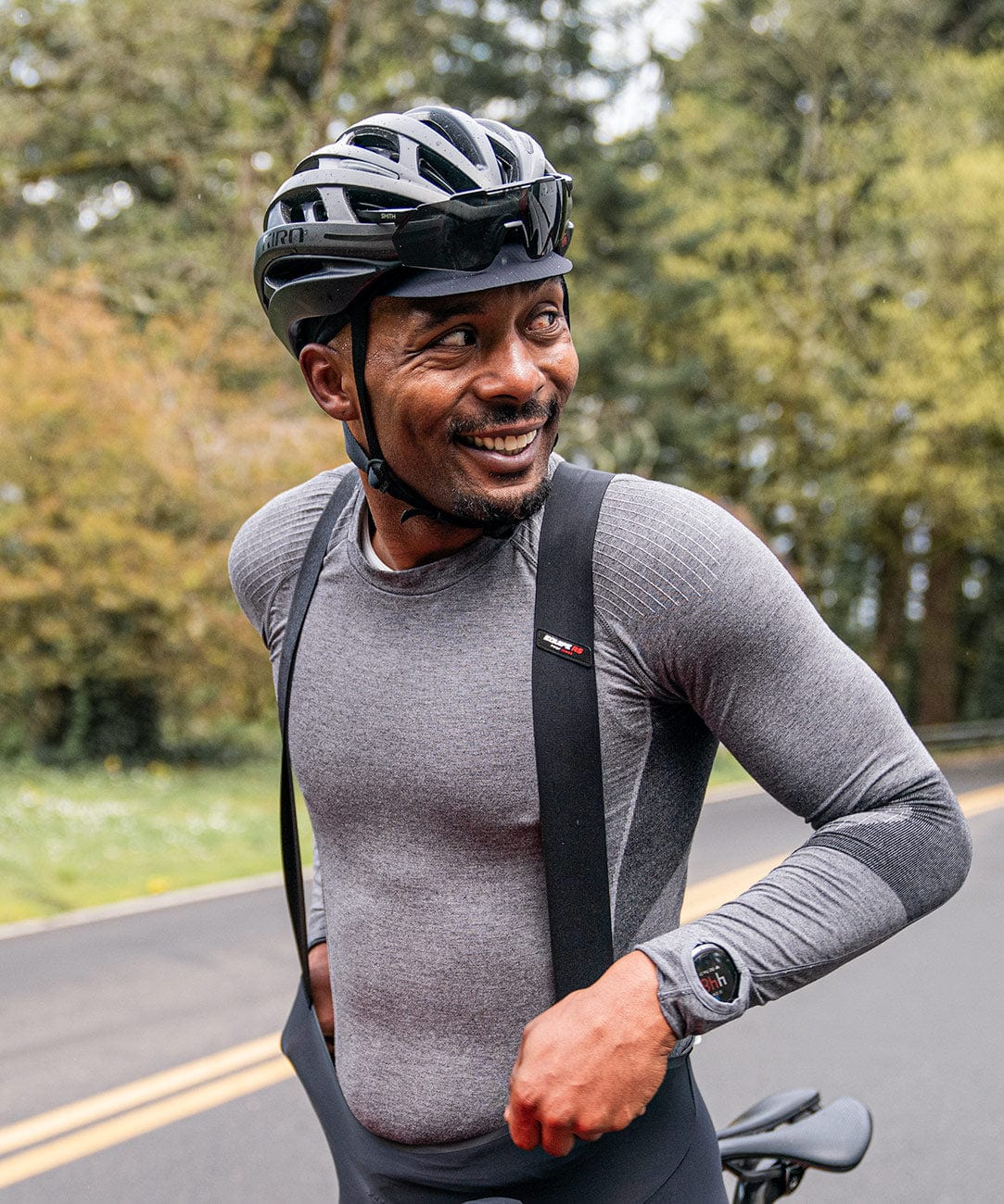 Body-Mapped Men's Cycling Long Sleeve Baselayer