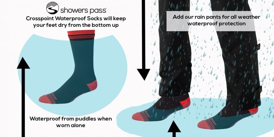 Crosspoint Waterproof Crew Socks