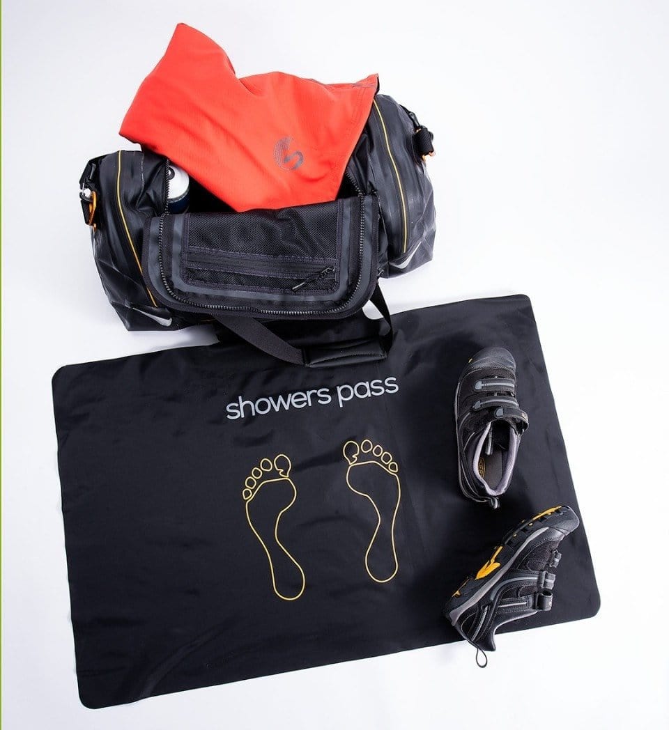 duffle bag with rain cover Showers Pass Refuge Waterproof Duffel Bag White